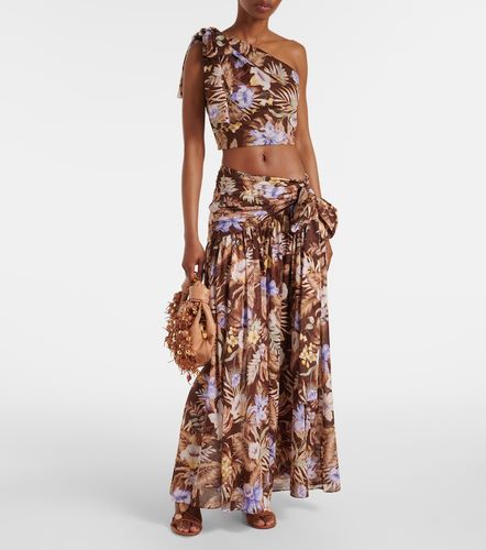Coco floral one-shoulder cotton top - Zimmermann - Modalova