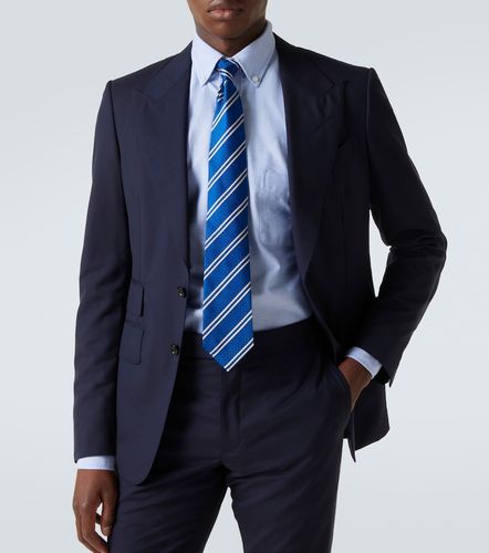 Corbata de sarga de seda a rayas - Tom Ford - Modalova