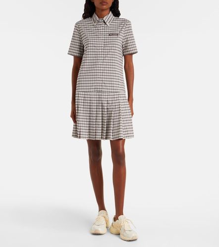 Miniabito plissé a quadri - Tory Burch - Modalova