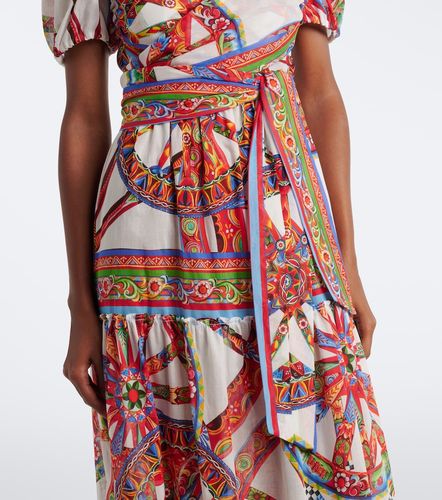 Vestido largo Carretto de algodón - Dolce&Gabbana - Modalova