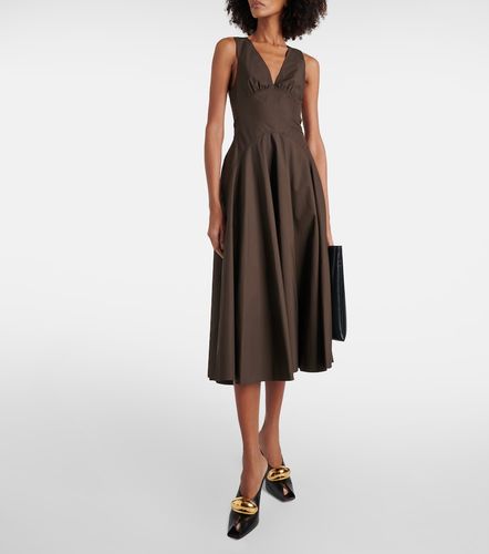 Alaïa Abito midi in popeline di cotone - Alaia - Modalova
