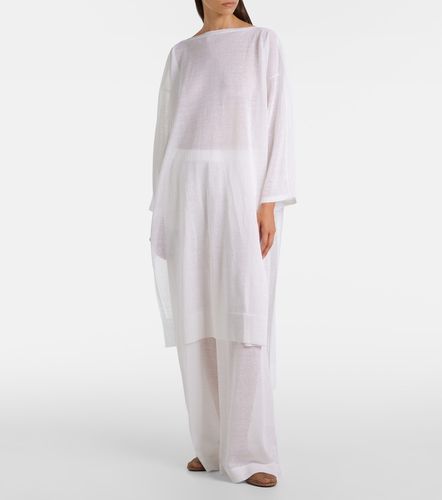Alaïa Pantaloni a gamba larga in lino e seta - Alaia - Modalova