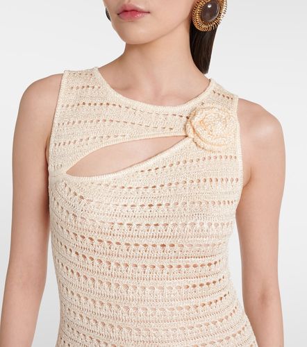 Abito lungo in crochet con applicazione floreale - Same - Modalova