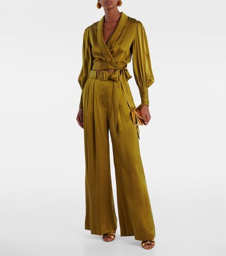 Zimmermann Silk satin wrap top - Zimmermann - Modalova