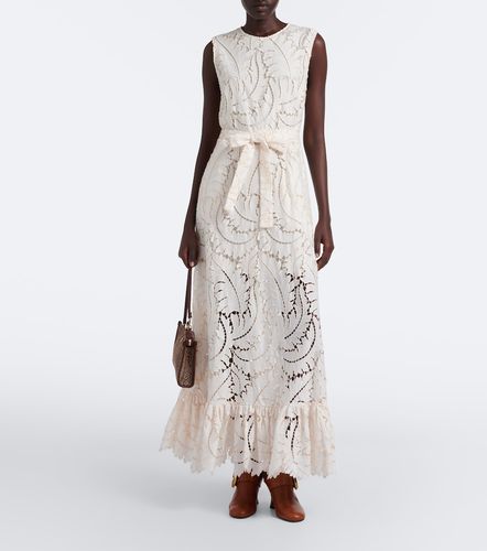 Vestido largo de algodón con encaje guipur - Etro - Modalova