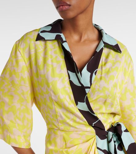 Printed wrap midi dress - Dries Van Noten - Modalova