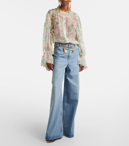 Chloé Top de seda transparente - Chloe - Modalova