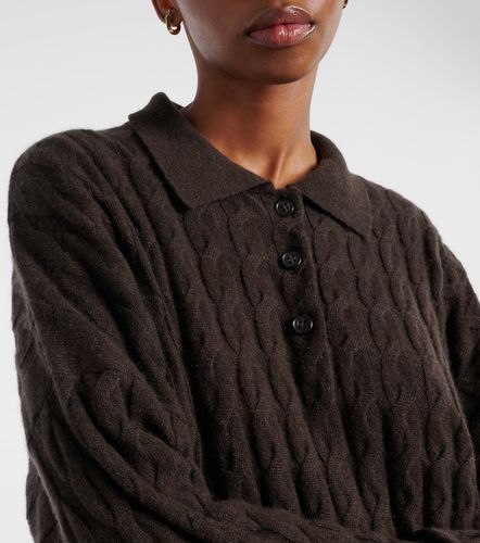 Cable-knit cashmere polo sweater - Lisa Yang - Modalova