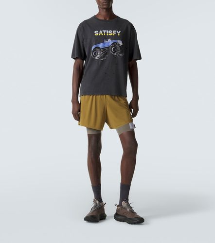 MothTech distressed cotton jersey T-shirt - Satisfy - Modalova