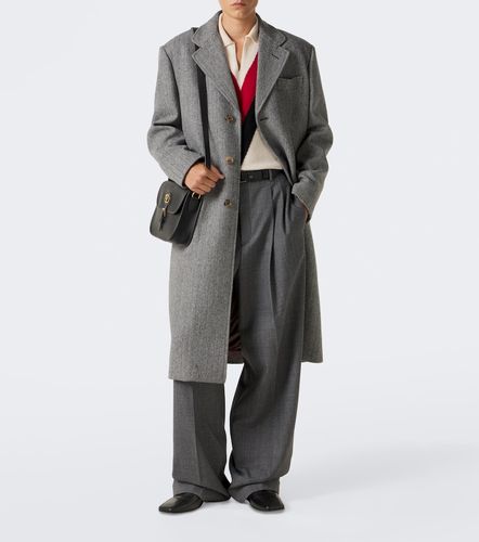 Herringbone virgin wool coat - Valentino - Modalova