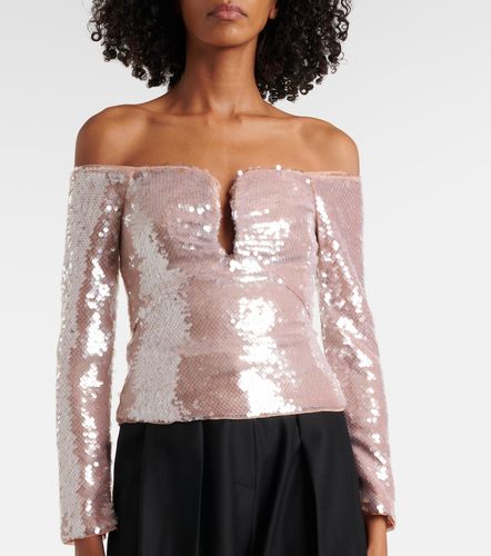 Sequined off-shoulder top - Self-Portrait - Modalova