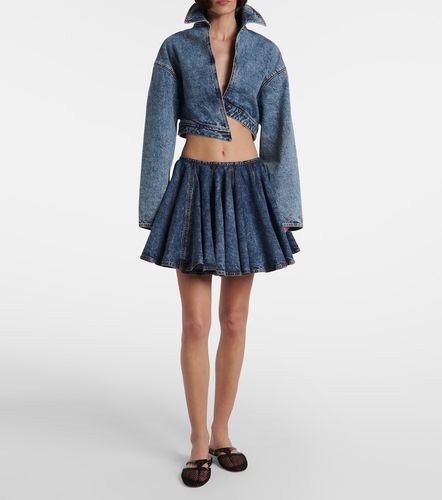 Alaïa Minifalda de denim plisada - Alaia - Modalova