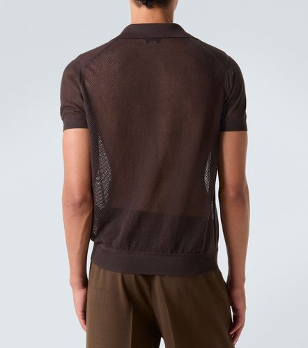 Tom Ford Polo in cotone e seta - Tom Ford - Modalova