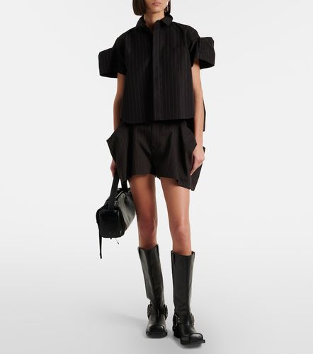 Sacai Pinstripe cotton-blend top - Sacai - Modalova