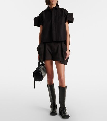 Top en mezcla de algodón a rayas - Sacai - Modalova