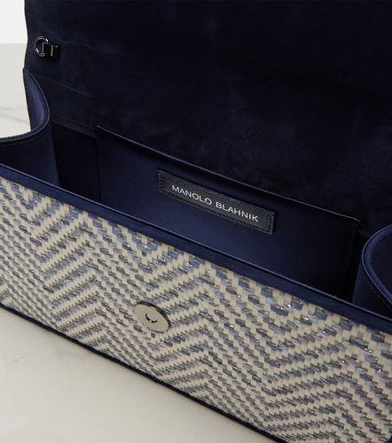 Capripla raffia clutch - Manolo Blahnik - Modalova