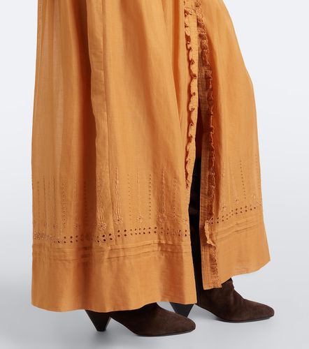 Falda larga Loraine de algodón bordada - Marant Etoile - Modalova