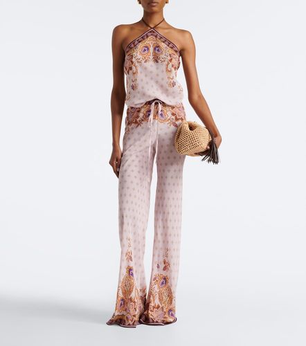 Maria printed straight pants - Alexandra Miro - Modalova