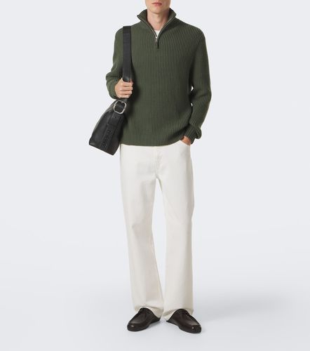 Wool and cashmere half-zip sweater - Allude - Modalova