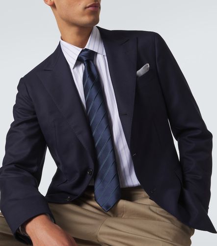 Corbata de jacquard de seda a rayas - Charvet - Modalova