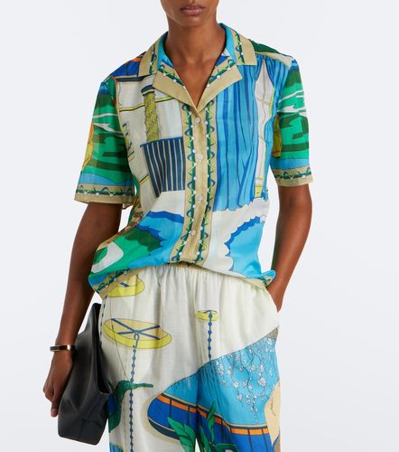 Camisa bowling de popelín de algodón estampada - Tory Burch - Modalova