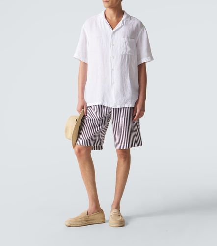 Fedeli Striped linen shorts - Fedeli - Modalova