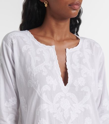 Embroidered cotton kaftan - Juliet Dunn - Modalova