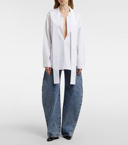 Alaïa Blusa de algodón con lazada - Alaia - Modalova