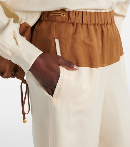 Pantaloni Gestro a gamba larga in lino e seta - Max Mara - Modalova