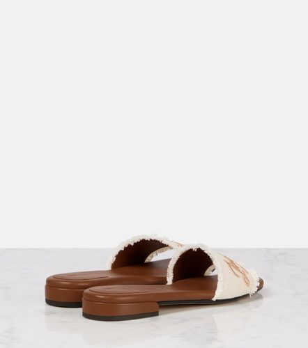 Joa embroidered canvas slides - Jimmy Choo - Modalova