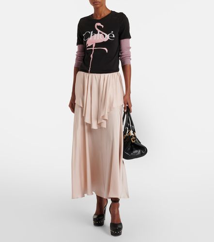 Chloé Camiseta con botones acanalada de algodón - Chloe - Modalova