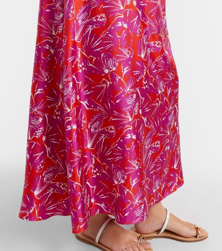 Vestido largo Cartone de seda estampado - Max Mara - Modalova