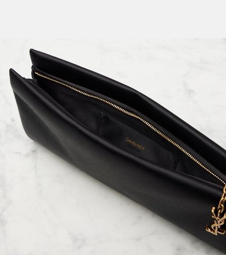 Cassandre satin clutch - Saint Laurent - Modalova