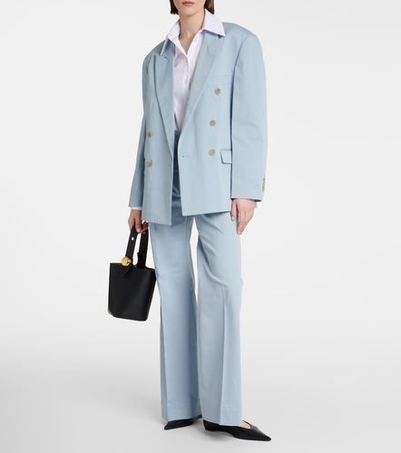 Pantaloni flared a vita alta in misto cotone - Plan C - Modalova