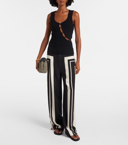 Top Chiara in bouclé di misto cotone con cut-out - SIR - Modalova