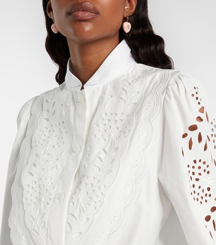 Embroidered cotton poplin blouse - Valentino - Modalova