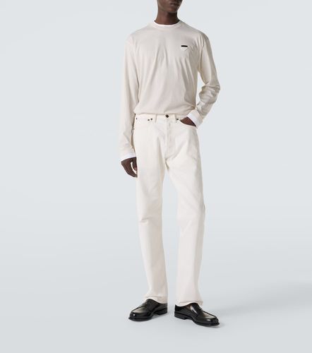 Camiseta de jersey de algodón a capas - Prada - Modalova
