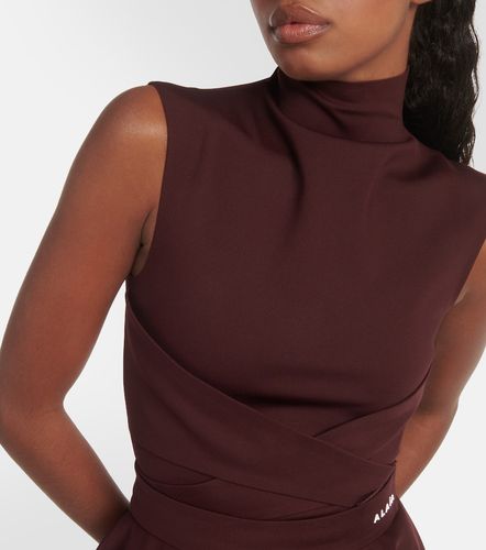 Alaïa Vestido de jersey con cuello mock - Alaia - Modalova
