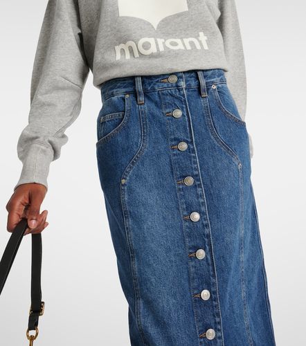 Falda midi Vandy de denim - Marant Etoile - Modalova