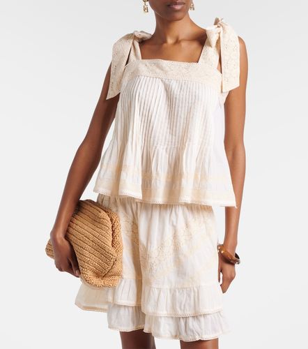 Juliet Dunn Top in cotone con pizzo - Juliet Dunn - Modalova