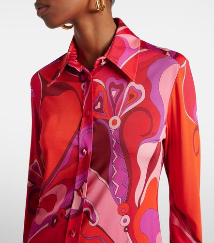 Camicia Orchidee in raso di jersey - Pucci - Modalova