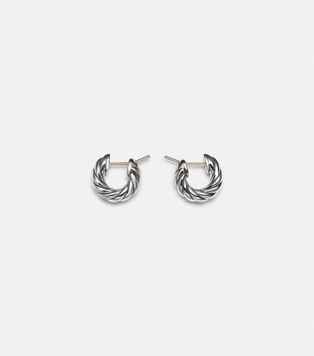 Pendientes de aro Sculpted Cable de plata de ley - David Yurman - Modalova