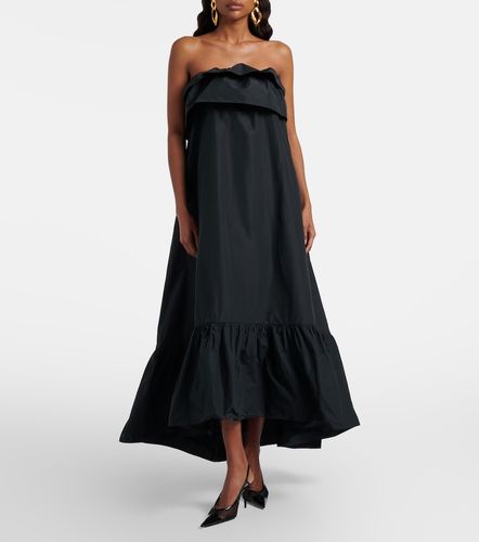 Abito midi in canvas a balze - Saint Laurent - Modalova