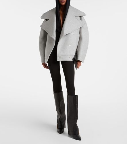 Caban oversize in lana e cashmere - Balmain - Modalova