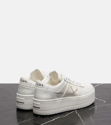 Downtown Bold leather platform sneakers - Prada - Modalova