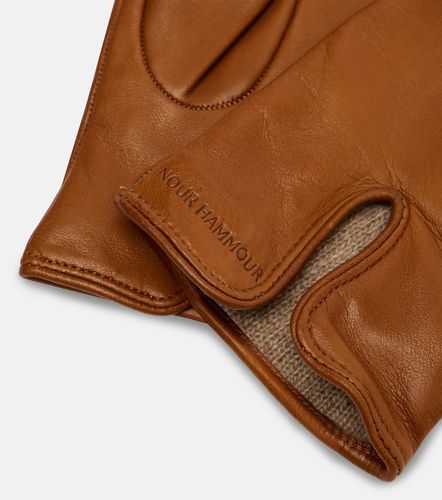 Nour Hammour Leather gloves - Nour Hammour - Modalova