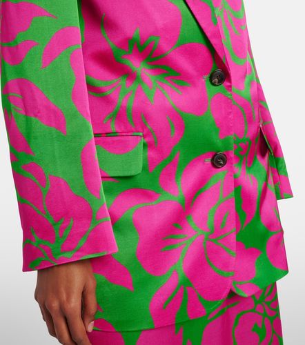 Dries Van Noten Floral satin blazer - Dries Van Noten - Modalova