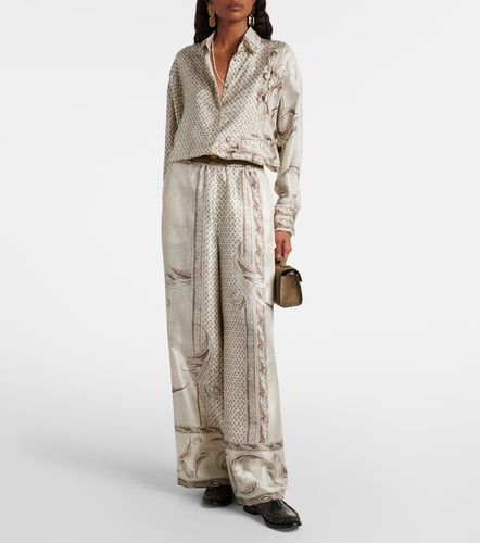Grado printed silk satin shirt - Max Mara - Modalova