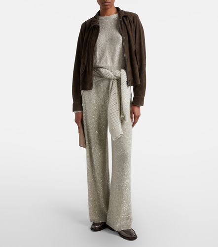 Pullover con paillettes - Brunello Cucinelli - Modalova