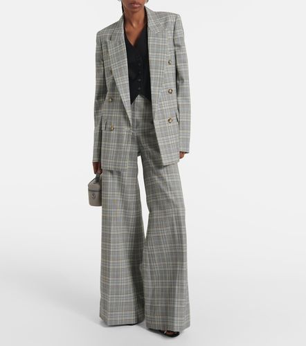 Checked wool flared pants - Stella McCartney - Modalova